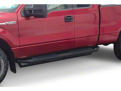 Rocker Armor Side Step Bars; Matte Black (11-16 F-350 Super Duty SuperCab)