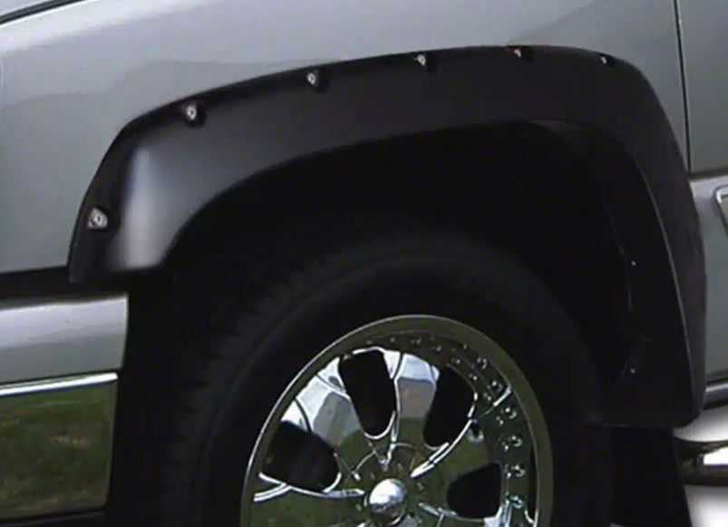 F-350 Super Duty Ruff Riderz Fender Flares; Smooth Black (99-07 F-350 ...