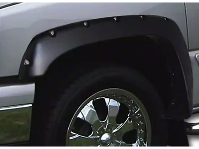 Ruff Riderz Fender Flares; Smooth Black (99-07 F-350 Super Duty SRW)