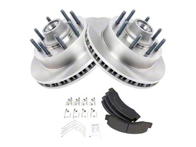 Semi-Metallic 8-Lug Brake Rotor and Pad Kit; Front (03-04 2WD F-350 Super Duty SRW)