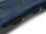 Square Tube Drop Style Nerf Side Step Bars; Matte Black (11-16 F-350 Super Duty SuperCrew)