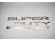 SUPER DUTY Tailgate Letters; Polished (17-19 F-350 Super Duty)