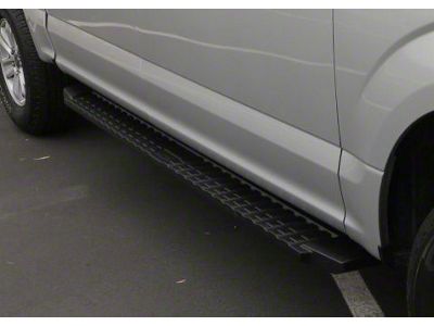 T-Style Running Boards; Black (17-25 F-350 Super Duty SuperCrew)