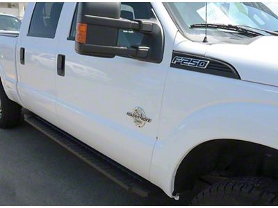 T-Style Running Boards; Black (11-16 F-350 Super Duty SuperCrew)