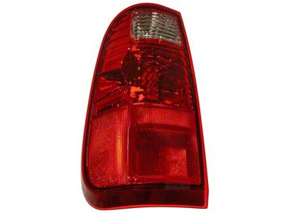 Tail Light; Chrome Housing; Red/Clear Lens; Driver Side (11-16 F-350 Super Duty)