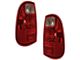 Tail Lights; Chrome Housing; Red Lens (11-16 F-350 Super Duty w/ Factory Halogen Tail Lights)