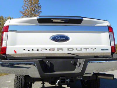 Tailgate Accent Trim; Stainless Steel (17-22 F-350 Super Duty)