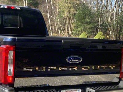 Tailgate Accent Trim; Stainless Steel (23-25 F-350 Super Duty)