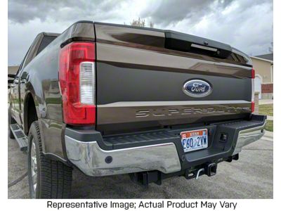Tailgate Blackout; Red (17-19 F-350 Super Duty)