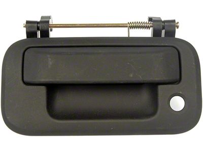 Tailgate Handle; Textured Black; With Keyhole; Without Backup Camera (11-16 F-350 Super Duty)