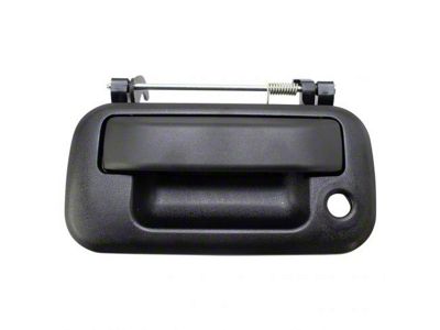 Tailgate Handle with Lock Provision; Textured Black (11-16 F-350 Super Duty)