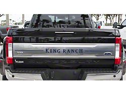 Tailgate Insert Letters; Blue Jeans Metallic (17-19 F-350 Super Duty King Ranch)