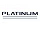 Tailgate Insert Letters; Blue Jeans (17-19 F-350 Super Duty Platinum)