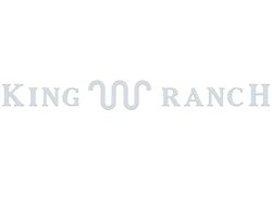Tailgate Insert Letters; Gloss White (23-25 F-350 Super Duty King Ranch)