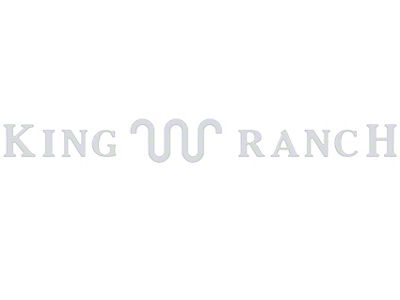 Tailgate Insert Letters; Gloss White (23-25 F-350 Super Duty King Ranch)