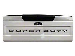 Tailgate Insert Letters; Matte Black (20-22 F-350 Super Duty)