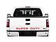 Tailgate Insert Letters; Red (11-16 F-350 Super Duty)