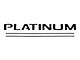 Tailgate Insert Letters; Reflective Gloss Black (17-19 F-350 Super Duty Platinum)