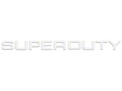 Tailgate Insert Letters; White (11-16 F-350 Super Duty)
