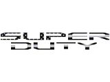 Tailgate Letter Inserts; Black and Silver American Flag (23-26 F-350 Super Duty, Excluding Platinum)