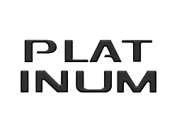 Tailgate Letter Inserts; Matte Black (23-24 F-350 Super Duty Platinum)