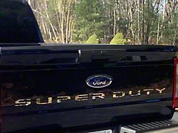 Tailgate Letter Inserts; Stainless Steel (23-26 F-350 Super Duty)