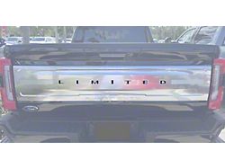 Tailgate Letter Overlays; Domed Carbon Fiber (23-25 F-350 Super Duty Limited)