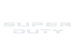 Tailgate Letter Overlays; Gloss White (23-25 F-350 Super Duty King Ranch, Platinum)