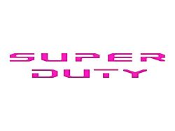 Tailgate Letter Overlays; Hot Pink (20-22 F-350 Super Duty Platinum; 20-25 F-350 Super Duty Limited)