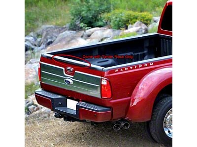 Tailgate Protector; Black (11-16 F-350 Super Duty w/ Tailgate Step)