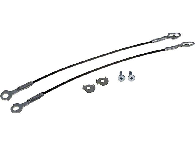 Tailgate Support Cable; 21-1/8-Inch; Includes Both Cable (11-12 F-350 Super Duty)