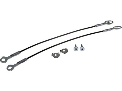 Tailgate Support Cable; 21-1/8-Inch; Includes Both Cable (11-12 F-350 Super Duty)