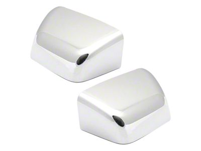 Towing Mirror Caps; Chrome (17-22 F-350 Super Duty)