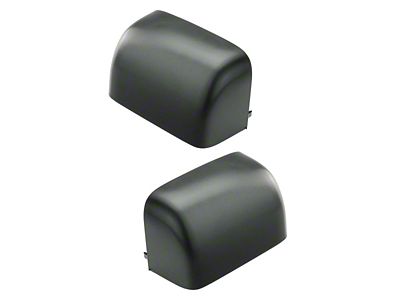 Towing Mirror Caps; Textured Black (11-16 F-350 Super Duty)