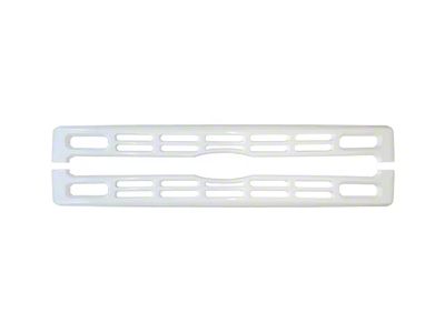 Upper Grille Overlay; Gloss White (23-25 F-350 Super Duty XL, XLT)