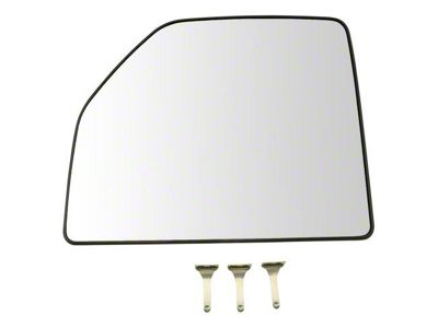 Upper Towing Mirror Glass; Driver Side (17-18 F-350 Super Duty)