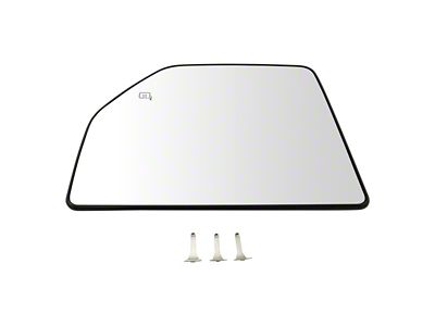 Upper Towing Mirror Glass; Driver Side (17-18 F-350 Super Duty)
