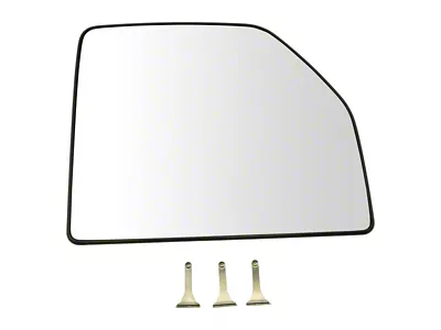 Upper Towing Mirror Glass; Passenger Side (17-18 F-350 Super Duty)