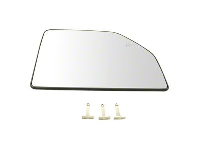 Upper Towing Mirror Glass; Passenger Side (17-18 F-350 Super Duty)