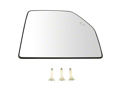 Upper Towing Mirror Glass; Passenger Side (2017 F-350 Super Duty)