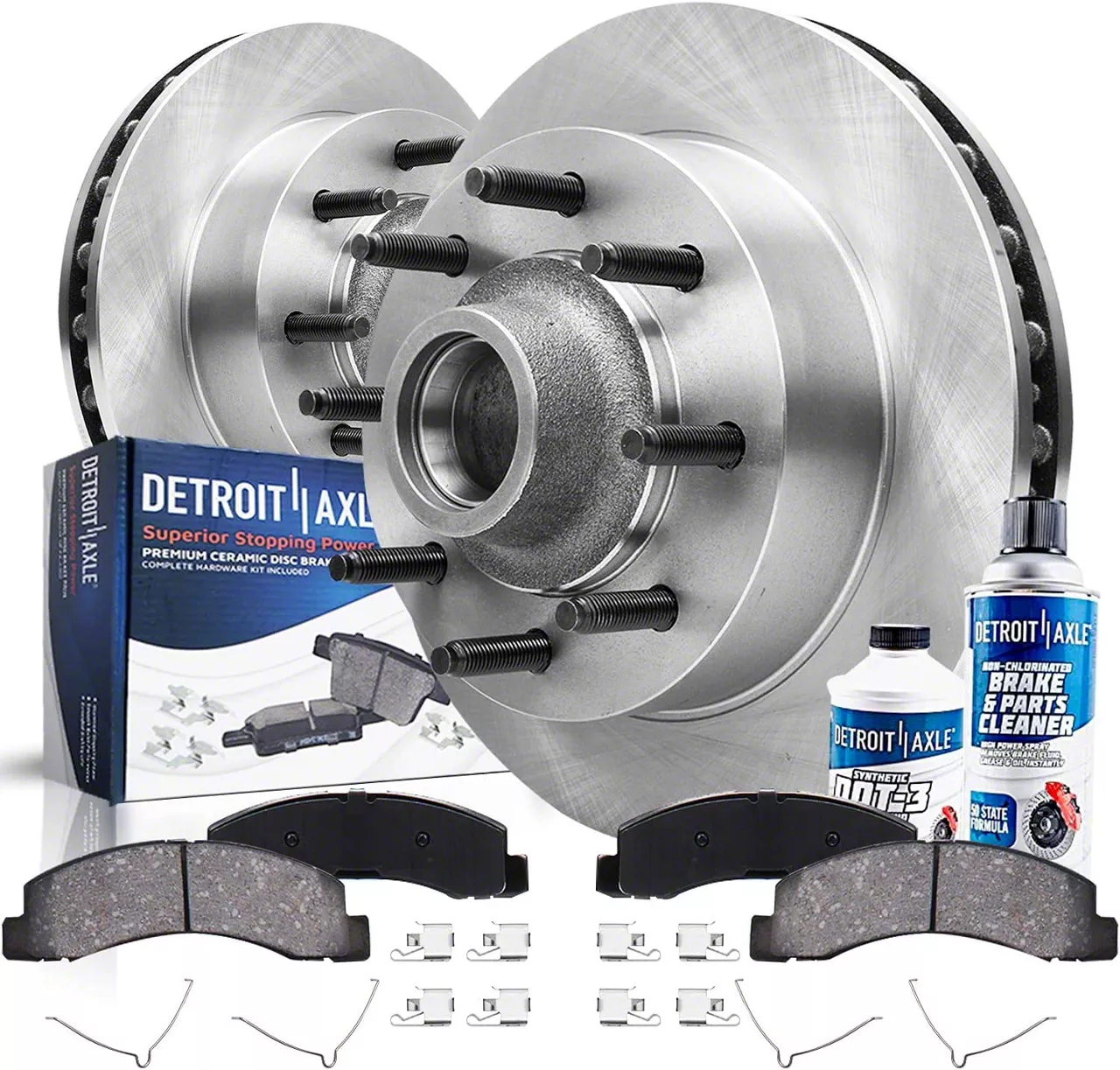 Wheel Rotor Cleaner F-350 Super Duty Vented 8-Lug Brake Rotor, Pad, Brake Fluid and Cleaner ...
