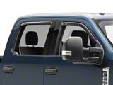Ventvisor Window Deflectors; Front and Rear; Dark Smoke (17-22 F-350 Super Duty SuperCrew)