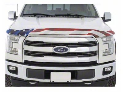Vigilante Premium Hood Protector; American Flag (08-10 F-350 Super Duty)