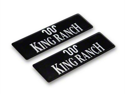 WeatherTech Floor Liner Emblem Insert; King Ranch Logo (99-25 F-350 Super Duty)