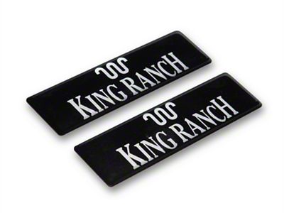 WeatherTech Floor Liner Emblem Insert; King Ranch Logo (11-24 F-350 Super Duty)