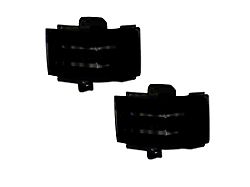 White LED Scanning Side Mirror Lenses; Smoked (17-25 F-350 Super Duty w/ Factory LED Headlights & Tail Lights)