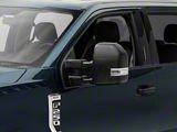White LED Side Mirror Lenses with Amber Turn Signals; Clear (17-26 F-350 Super Duty w/ Factory Halogen Headlights & Tail Lights)