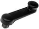 Window Crank Handle; Front and Rear; Left and Right; Black; With Black Knob (11-16 F-350 Super Duty)