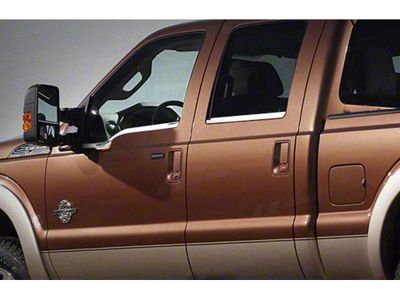 Window Sill Trim Set; Stainless Steel (11-16 F-350 Super Duty SuperCrew)