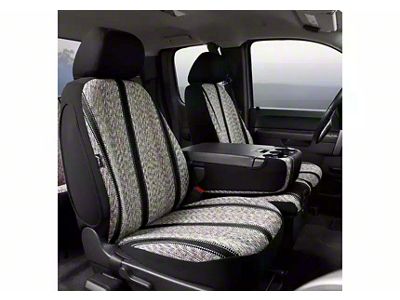 Fia Wrangler Series Front Seat Covers; Black (17-25 F-350 Super Duty w/ Bench Seat)
